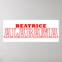 Beatrice, Alabama City Design Poster