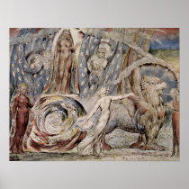Beatrice speaks with Dante by William Blake Posters