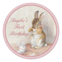 Beatrix Potter Custom Birthday DIY Cupcake Toppers Stickers