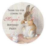 Beatrix Potter Custom Birthday Party Stickers