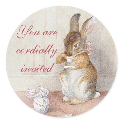 Beatrix Potter Custom Bunny Rabbit Stickers