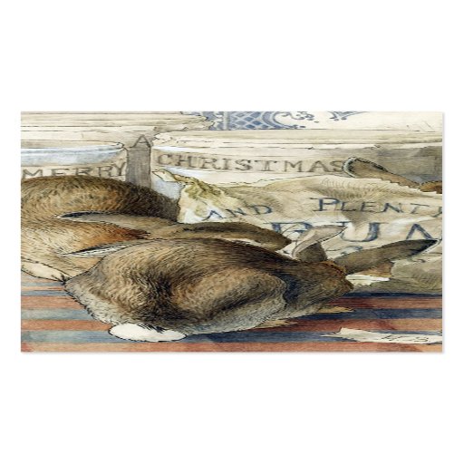 Beatrix Potter Gift Tags Merry Christmas Rabbits Business Card