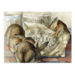 Beatrix Potter Merry Christmas Rabbit Postcards