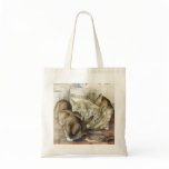 Beatrix Potter Merry Christmas Rabbits Tote Bag