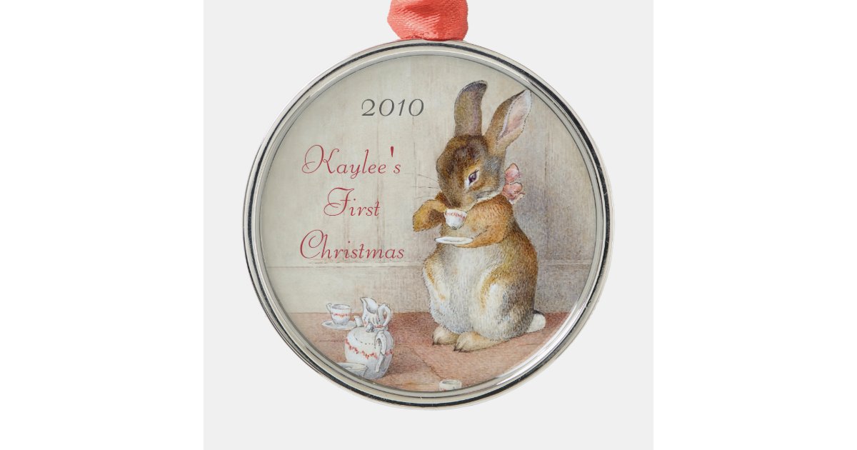 beatrix potter rabbit custom christmas ornament zazzle beatrix potter rabbit custom christmas ornament zazzle