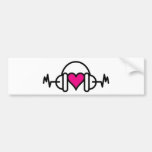 Beats of love Bumper Sticker