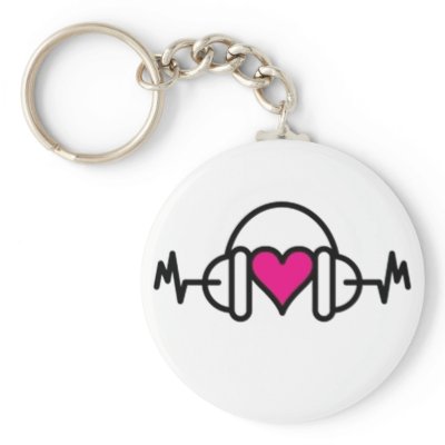 Beats of love Keychain