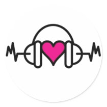 Beats of love Sticker