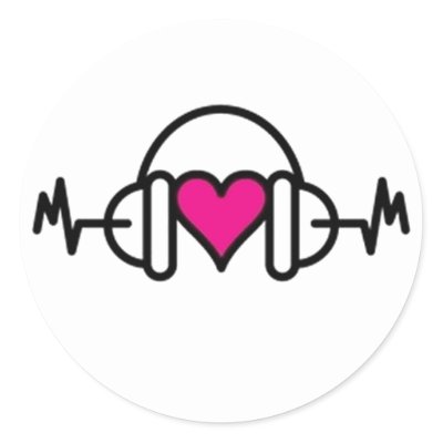 Beats of love Sticker