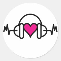 Beats of love Sticker