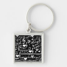 Beats of my heart_ keychain