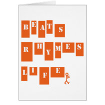 Beats Rhymes Life Greeting Cards