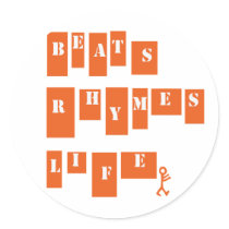Beats Rhymes Life stickers