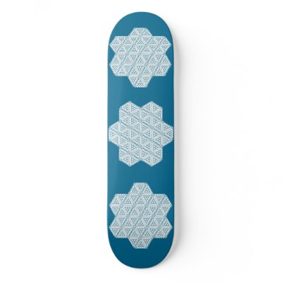 Beau Snored-The Six Pointed Skateboard-BLUE by MJ12club