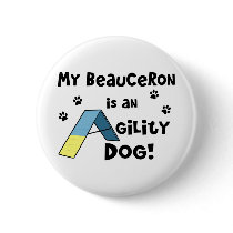 Beauceron Agility Dog Buttons