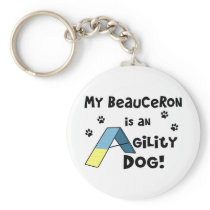 Beauceron Agility Dog Keychains