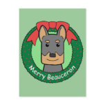 Beauceron Christmas Post Card