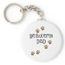 Beauceron Dad Keychain