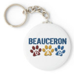 BEAUCERON DAD Paw Print Key Chains