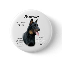 Beauceron History Design Pinback Buttons