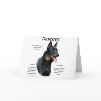Beauceron History Design Greeting Card
