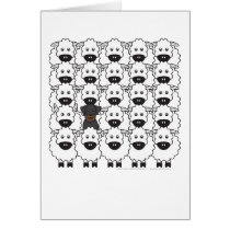 Beauceron in the Sheep Greeting Card