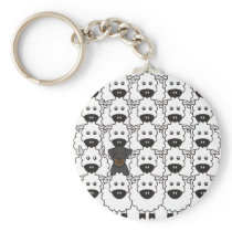 Beauceron in the Sheep Key Chains