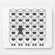 Beauceron in the Sheep Mouse Pads