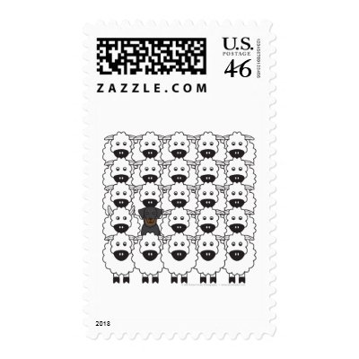 Beauceron in the Sheep Postage by khocker