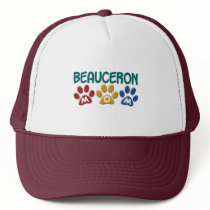 BEAUCERON MOM Paw Print Trucker Hats