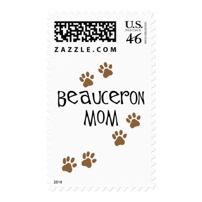 Beauceron Mom Stamp by dogsandhorses