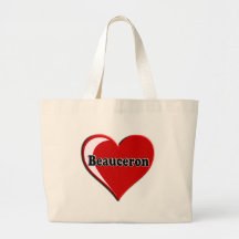 Beauceron on Heart for dog lovers Tote Bag