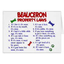 BEAUCERON Property Laws 2 Greeting Cards