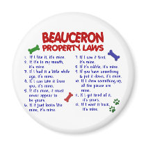 BEAUCERON Property Laws 2 Fridge Magnet
