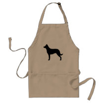 Beauceron Silhouette Aprons