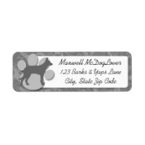 Beauceron Silhouette Custom Return Address Labels
