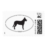 Beauceron Silhouette Stamp