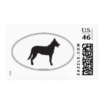 Beauceron Silhouette Stamp