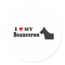 Beauceron Round Sticker