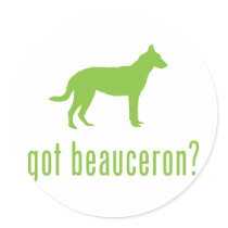 Beauceron Round Sticker