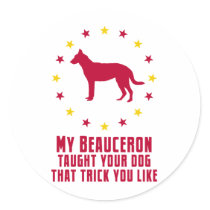 Beauceron Round Sticker
