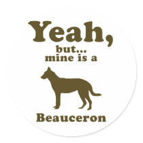 Beauceron Round Sticker