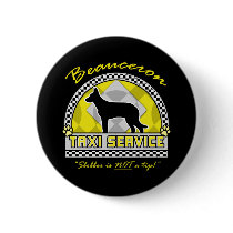 Beauceron Taxi Service Pinback Button