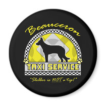 Beauceron Taxi Service Magnets