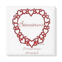 Beauceron True Love Fridge Magnet