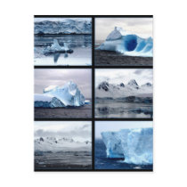 Beauiful surprising Antartica Postcards