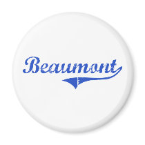 Beaumont City Classic Refrigerator Magnet