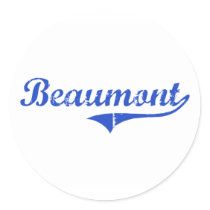 Beaumont City Classic Round Sticker