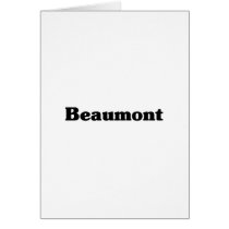 Beaumont Classic t shirts Card