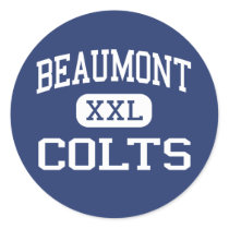Beaumont Colts Middle Lexington Kentucky Round Sticker